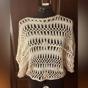 Knitted, casual, see through top